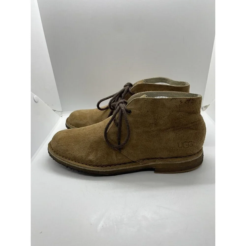 UGG Australia 1005487 Men's Chukka Leather Boots Size 8 Brown Lace Up